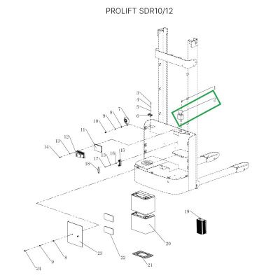 Аварийный выключатель для штабелеров SDR/SDK и SPN, для тележек SK20 купить в Москве с доставкой по всей России | ProtosMarket.ru