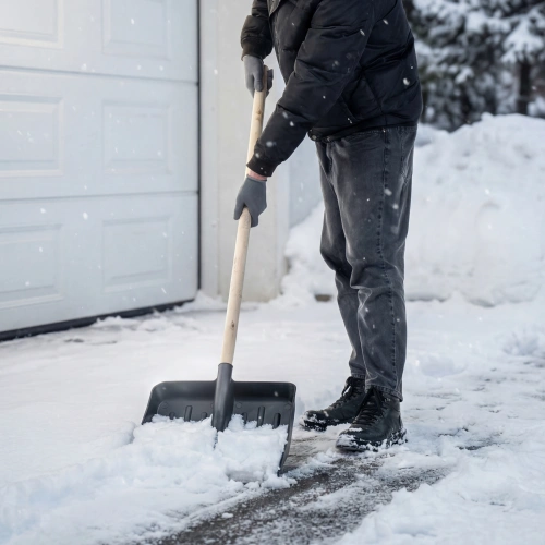 Лопата для уборки снега пластиковая, 420 х 425 мм, без черенка, Сибртех купить в Москве с доставкой по всей России | ProtosMarket.ru