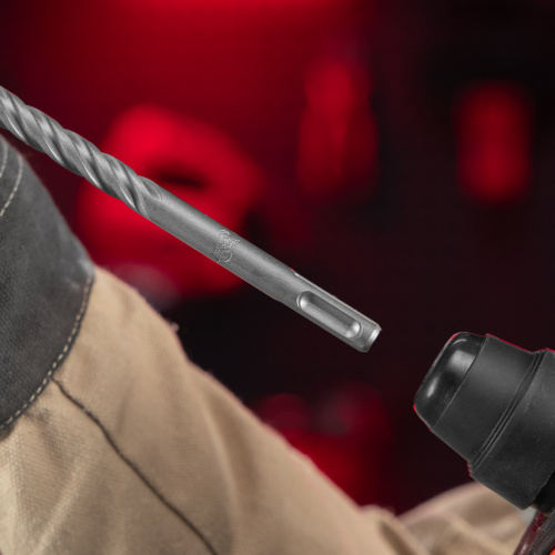 Бур по бетону, 12 x 600 мм, SDS PLUS c крестовой пластиной MATRIX купить в Москве с доставкой по всей России | ProtosMarket.ru