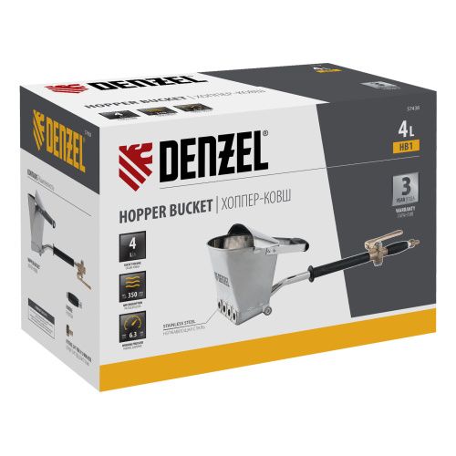 Хоппер-ковш HB1, 4 л, 350 л/мин Denzel купить в Москве с доставкой по всей России | ProtosMarket.ru