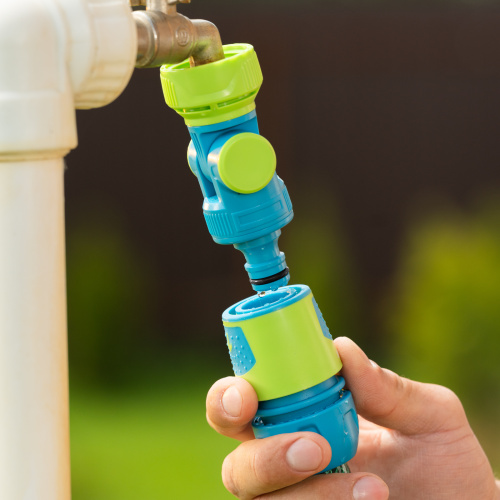 Адаптер штуцерный, шарнирный, с переключателем, 1/2-1'', Palisad Luxe купить в Москве с доставкой по всей России | ProtosMarket.ru