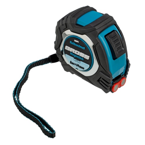 Рулетка Magnetisch 5 м х 19 мм,обрезиненный корпус,автоматическая фиксация,Нейлоновое покрытиеытие,зацеп с магнитом Gross купить в Москве с доставкой по всей России | ProtosMarket.ru