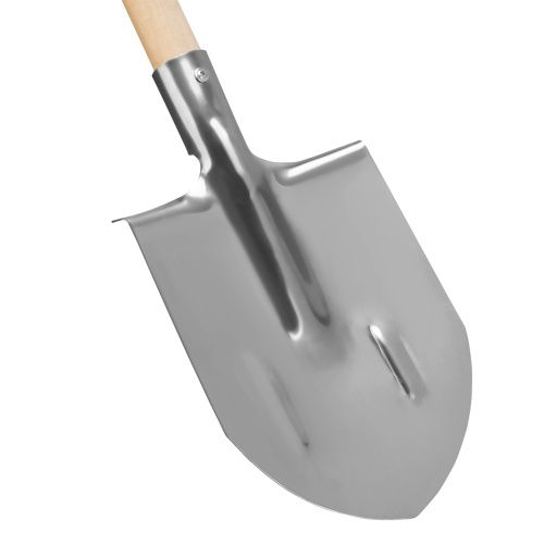 Лопата штыковая, нерж. сталь, 200х265х1385 мм, ребра жесткости, деревянный черенок, Palisad купить в Москве с доставкой по всей России | ProtosMarket.ru