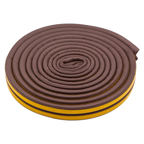 Уплотнитель резиновый, 6 м, профиль "D", коричневый Сибртех купить в Москве с доставкой по всей России | ProtosMarket.ru