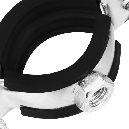 Хомут сантехнический для труб 32-36 (1") с резиновым уплотнением, шпилькой и дюбелем, 1 шт, Сибртех купить в Москве с доставкой по всей России | ProtosMarket.ru