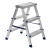 Стремянка двусторонняя 3 ступени, алюминиевая, Сибртех купить в Москве с доставкой по всей России | ProtosMarket.ru