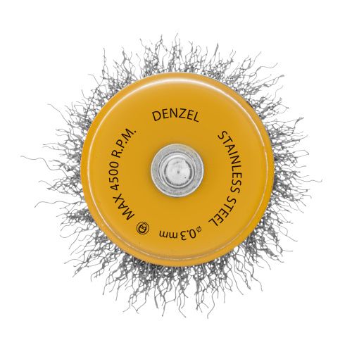 Щетка для дрели, 50 мм, Чашка, со шпилькой, нержавеющая витая проволока Denzel купить в Москве с доставкой по всей России | ProtosMarket.ru