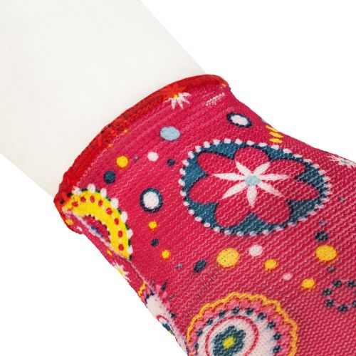 Перчатки садовые из полиэстера с нитрильным обливом, красные, M Palisad купить в Москве с доставкой по всей России | ProtosMarket.ru