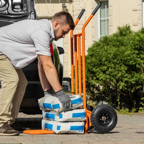 Тележка ручная 2-х колесная, усиленная, г/п 250кг, откидная платформа 530х400мм Сибртех купить в Москве с доставкой по всей России | ProtosMarket.ru