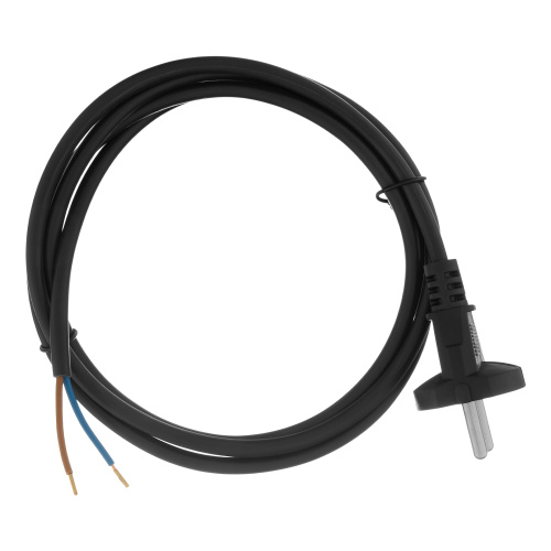 Шнур сетевой Energy Series, ПВС, 1,5 м, 2 x 1 мм, с неразборной вилкой, черный, Denzel купить в Москве с доставкой по всей России | ProtosMarket.ru