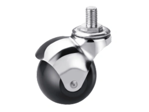 Колесо мебельное поворотное резиновое SCmt 25 50 мм с болтом купить в Москве с доставкой по всей России | ProtosMarket.ru
