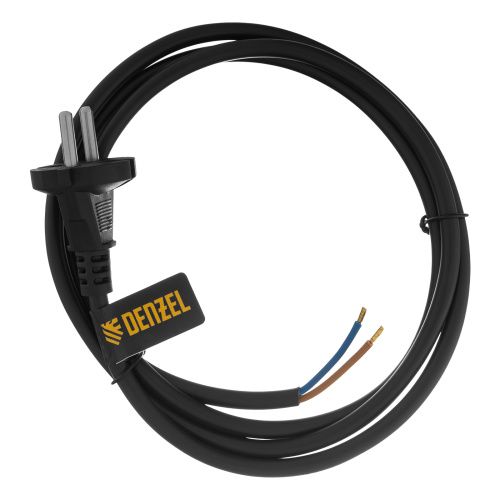 Шнур сетевой Energy Series, ПВС, 1,5 м, 2 x 1,5 мм, с неразборной вилкой, черный, Denzel купить в Москве с доставкой по всей России | ProtosMarket.ru