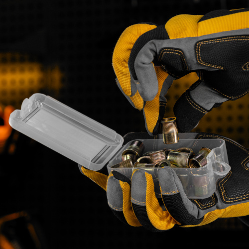 Заклепки резьбовые, стальные, оцинкованные, М12, пластиковый кейс, 25 шт. Denzel купить в Москве с доставкой по всей России | ProtosMarket.ru