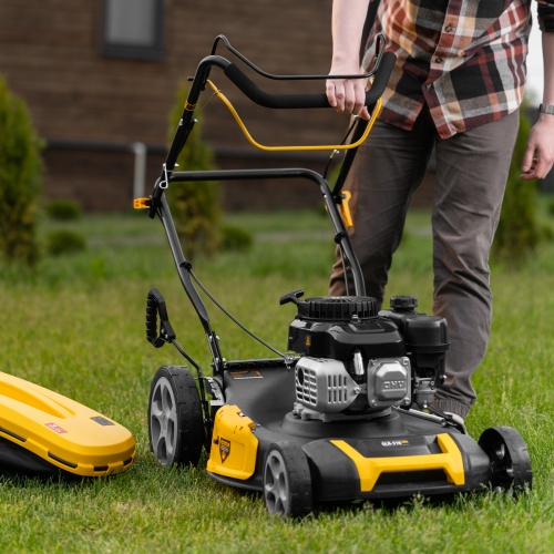 Газонокосилка бензиновая GLR-510SP-ZS, 171 см3, ширина 51 см, привод, травосборник 65 л Denzel купить в Москве с доставкой по всей России | ProtosMarket.ru