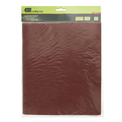 Шлифлист на бумажной основе, P 320, 230 х 280 мм, 10 шт, влагостойкий Сибртех купить в Москве с доставкой по всей России | ProtosMarket.ru