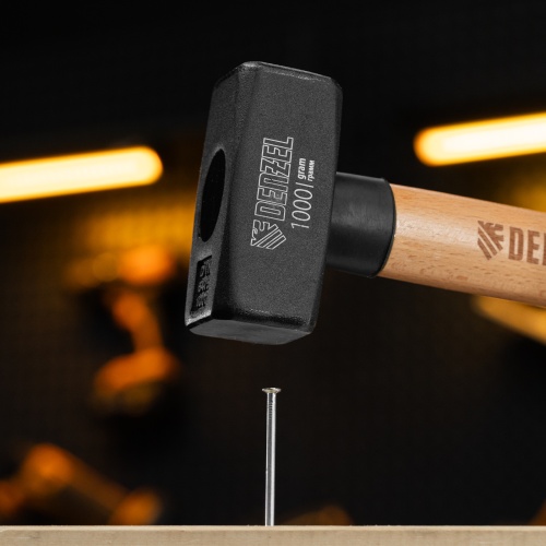 Кувалда, 1000 г, кованая головка, буковая рукоятка Denzel купить в Москве с доставкой по всей России | ProtosMarket.ru