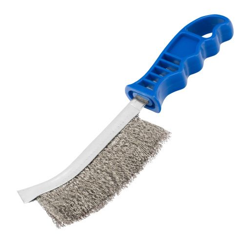 Щетка зачистная, металлическая с пластмассовой ручкой, нержавеющая проволока Барс купить в Москве с доставкой по всей России | ProtosMarket.ru