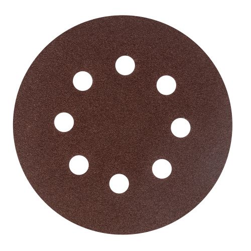 Круг абразивный на ворсовой подложке под "липучку", перфорированный, P 80, 125 мм, 5 шт Сибртех купить в Москве с доставкой по всей России | ProtosMarket.ru