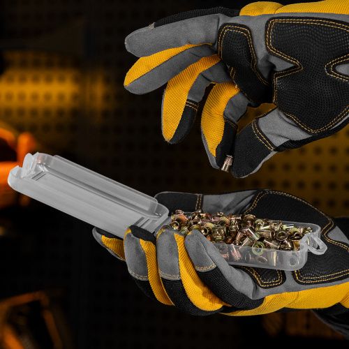 Заклепки резьбовые, стальные, оцинкованные, М4, пластиковый кейс, 140 шт. Denzel купить в Москве с доставкой по всей России | ProtosMarket.ru