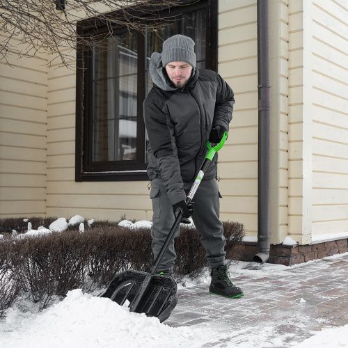 Лопата для уборки снега, поликарбонат, 460х400х1370 мм, стальной черенок, BASE Palisad купить в Москве с доставкой по всей России | ProtosMarket.ru