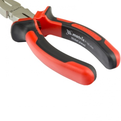 Длинногубцы изогнутые Nickel, 160 мм, никелированные, двухкомпонентные рукоятки Matrix купить в Москве с доставкой по всей России | ProtosMarket.ru