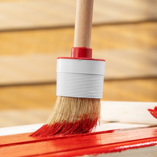 Кисть круглая №12 (45 мм) натуральная щетина, деревянная ручка MTX купить в Москве с доставкой по всей России | ProtosMarket.ru