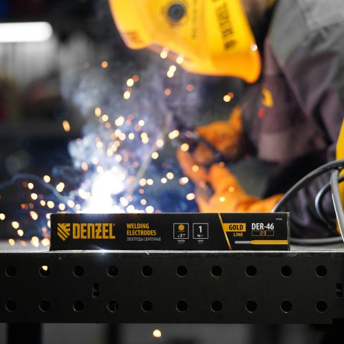 Электроды DER-46 Goldline, диам. 3 мм, 1 кг, рутил-целлюлозное покрытие Denzel купить в Москве с доставкой по всей России | ProtosMarket.ru