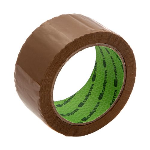 Клейкая лента, 50 мкм, 48 мм х 66 м, цвет коричневый Сибртех купить в Москве с доставкой по всей России | ProtosMarket.ru