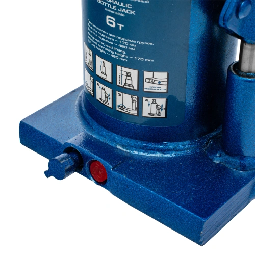 Домкрат гидравлический бутылочный телескопический, 6 т, H подъема 170-420 мм Stels купить в Москве с доставкой по всей России | ProtosMarket.ru