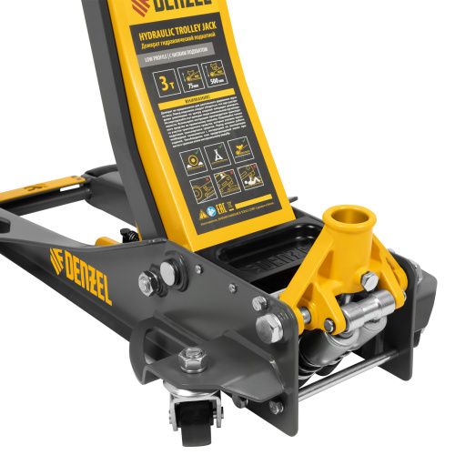 Домкрат гидравлический подкатной, 3 т, 75-500 мм, быстрый подъем, низкий подхват, проф. Denzel купить в Москве с доставкой по всей России | ProtosMarket.ru