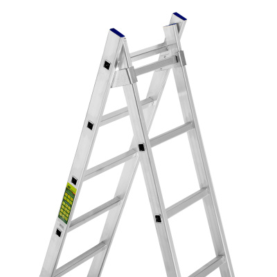 Лестница, 2 х 13 ступеней, алюминиевая, двухсекционная, Сибртех купить в Москве с доставкой по всей России | ProtosMarket.ru