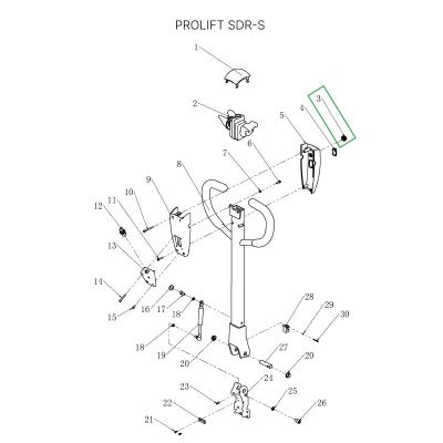 Кнопки подъема-опускания вил для штабелеров SDR-S купить в Москве с доставкой по всей России | ProtosMarket.ru