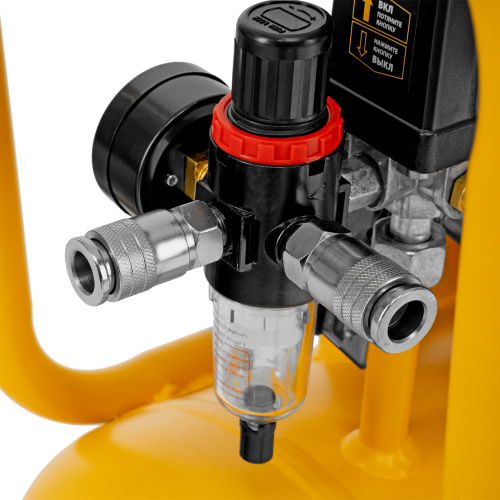 Компрессор безмасляный, малошумный DLS 2200/50, 2200 Вт, 2x1100, 50 л, 380 л/мин Denzel купить в Москве с доставкой по всей России | ProtosMarket.ru