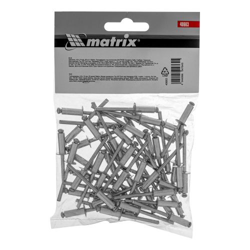 Заклепки, 4.8 х 14 мм, 50 шт. Matrix купить в Москве с доставкой по всей России | ProtosMarket.ru