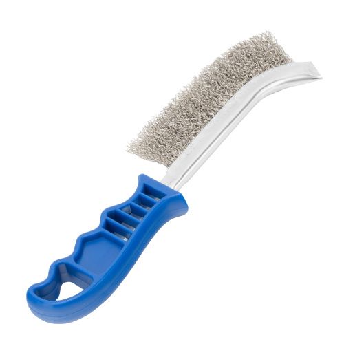Щетка зачистная, металлическая с пластмассовой ручкой, нержавеющая проволока Барс купить в Москве с доставкой по всей России | ProtosMarket.ru