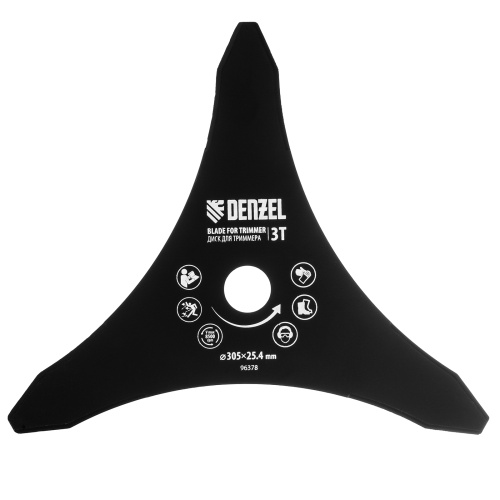 Диск для триммера , 305 х 25,4   3 лезвия// Denzel купить в Москве с доставкой по всей России | ProtosMarket.ru