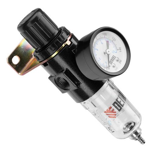 Фильтр-регулятор FR1500, 10 бар, 1500 л/мин, 1/4" Denzel купить в Москве с доставкой по всей России | ProtosMarket.ru