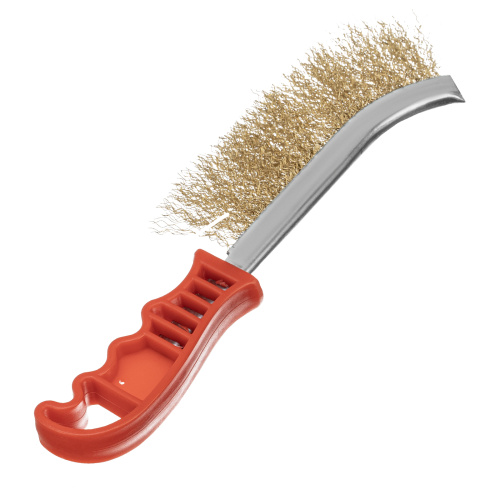 Щетка металлическая латунированная, пластиковая ручка Matrix купить в Москве с доставкой по всей России | ProtosMarket.ru