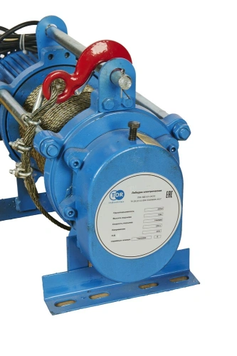 Лебедка электрическая  500 кг  70 м с канатом 220 В TOR KCD* купить в Москве с доставкой по всей России | ProtosMarket.ru