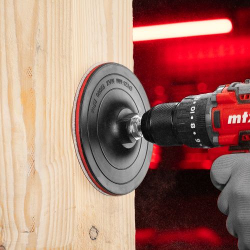 Насадка для дрели и УШМ с липучкой, 125 мм, твердая Matrix купить в Москве с доставкой по всей России | ProtosMarket.ru