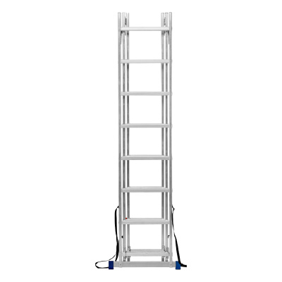 Лестница, 3 х 8 ступеней, алюминиевая, трехсекционная, Сибртех купить в Москве с доставкой по всей России | ProtosMarket.ru