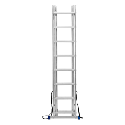 Лестница, 3 х 8 ступеней, алюминиевая, трехсекционная, Сибртех купить в Москве с доставкой по всей России | ProtosMarket.ru