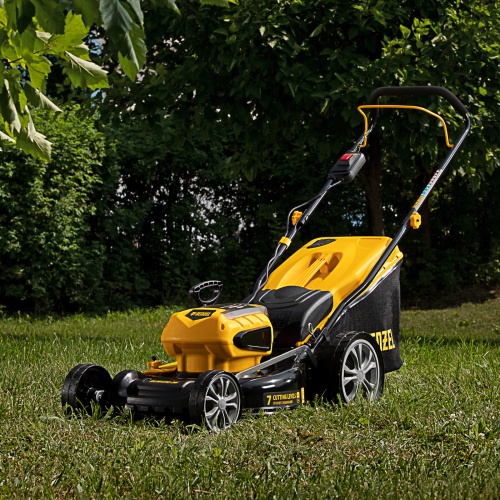 Газонокосилка аккумуляторная бесщеточная RLM450-36, Li-ion, 36 В, 4 Ач, 450 мм, травосборник 40 л Denzel купить в Москве с доставкой по всей России | ProtosMarket.ru