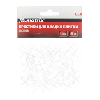 Крестики, 1.0 мм, для кладки плитки, 100 шт Matrix купить в Москве с доставкой по всей России | ProtosMarket.ru