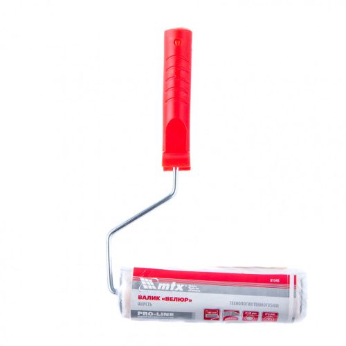 Валик "Велюр" Pro, 180 мм, ворс 4 мм, D 40 мм, D ручки 6 мм, шерсть 50%, полиакрил 50% MTX купить в Москве с доставкой по всей России | ProtosMarket.ru