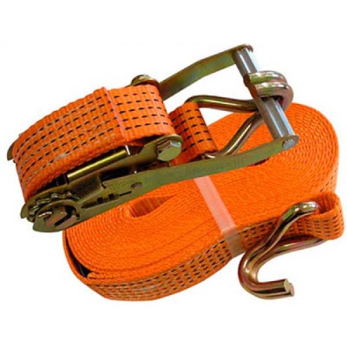 Ремень стяжной  0,4 / 0,8 тн, РС 8,5 м x 25 мм, полиэстер, с крюками, храповиком | СибТаль купить в Москве с доставкой по всей России | ProtosMarket.ru