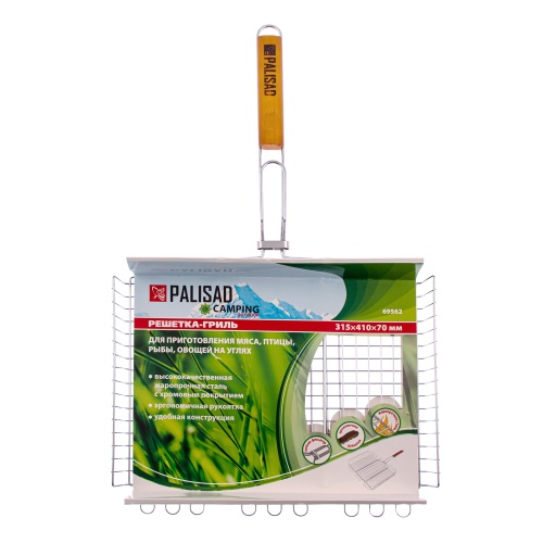 Решетка гриль 315 х 410 х 70 мм, объемная, хромированная Camping Palisad купить в Москве с доставкой по всей России | ProtosMarket.ru