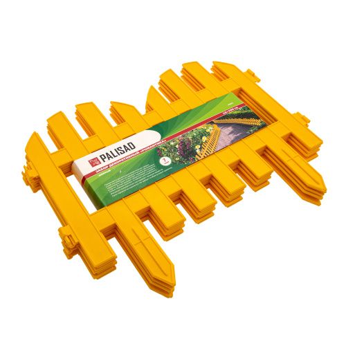 Забор декоративный "Романтика", 28 х 300 см, желтый, Palisad купить в Москве с доставкой по всей России | ProtosMarket.ru