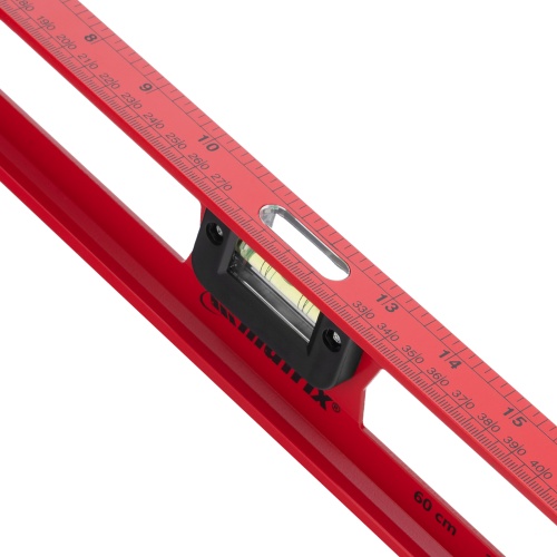 Уровень алюминиевый "Рельс", 600 мм, 3 глазка, усиленный Matrix купить в Москве с доставкой по всей России | ProtosMarket.ru