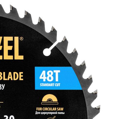 Пильный диск по дереву ф210 х 30 мм, 48 зубьев Denzel купить в Москве с доставкой по всей России | ProtosMarket.ru
